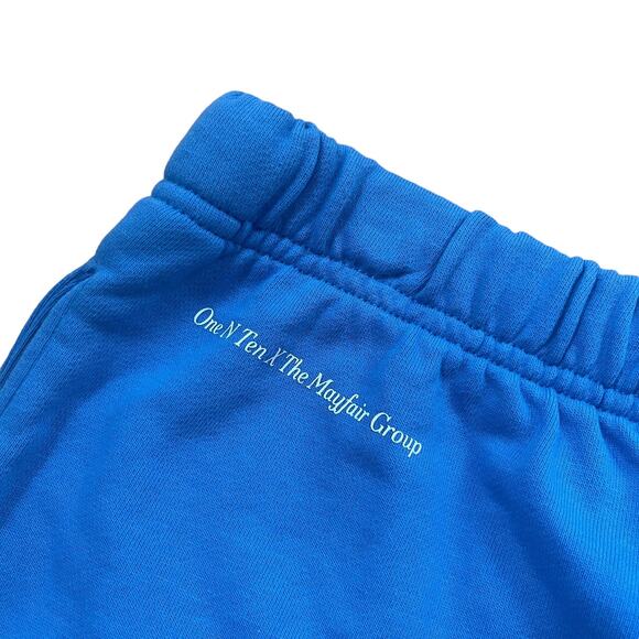 The Mayfair Group Sweat Shorts Blue I Take Pride In Me Women’s Size M/L - Picture 4 of 5